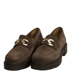 Ragazza Γυναικεία Δερμάτινα Loafers Μοκασίνια 0190 Καφέ