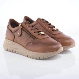 Ragazza Γυναικεία Δερμάτινα Sneakers 0224 ταμπά