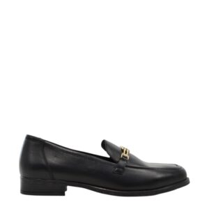 Ragazza Γυναικεία Δερμάτινα Loafers Μοκασίνια 0379 Μαύρο